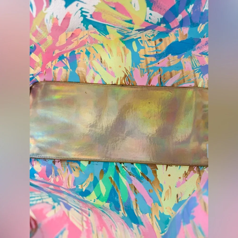 LILY PULITZER Multicolor Plastic Tote Bag - Picture 10 of 13
